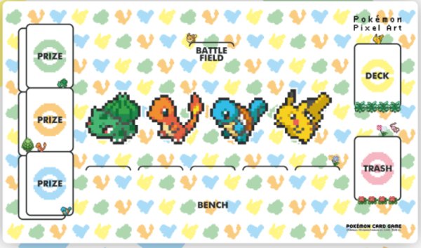 画像1: プレイマット Pokémon Pixel Art 韓国 (1)