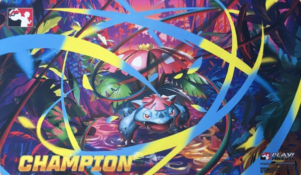 画像1: プレイマット メガフシギバナ League Cup Champion (1)
