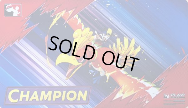 画像1: プレイマット ヒビキ ホウオウ LEAGUE CUP CHAMPION (1)