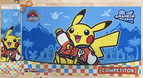 画像1: プレイマット ピカチュウ WCS 2025 COMPETITOR （外袋付き） (1)