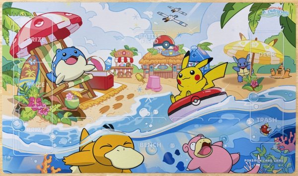 画像1: プレイマット POKEMON Chillin' Summer Days BEACH 釜山 2026 韓国 (1)