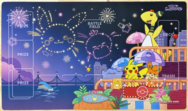 画像1: プレイマット POKEMON Chillin' Summer Days 打ち上げ花火 釜山 2026 韓国 (1)