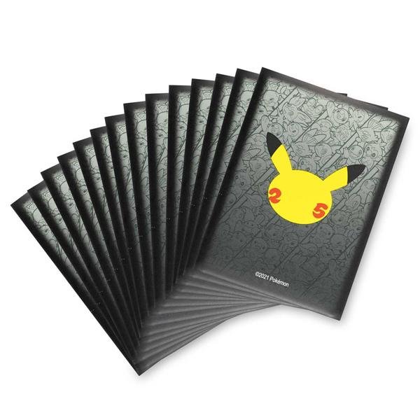 画像1: デッキシールド Pokemon Celebration 25 ピカチュウ black (1)
