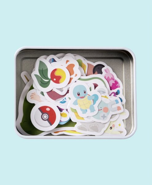 画像2: 缶ケース ＋ ステッカー カビゴン (こけむし) ぽこあポケモン 韓国 (2)