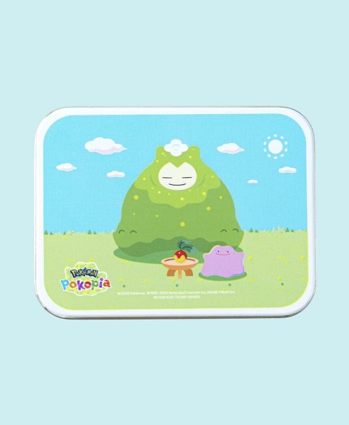 画像1: 缶ケース ＋ ステッカー カビゴン (こけむし) ぽこあポケモン 韓国 (1)